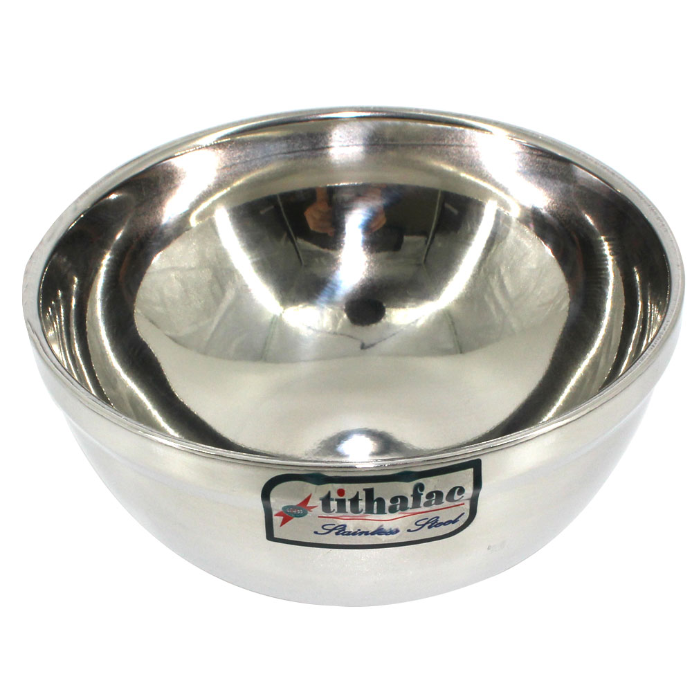 Chén Inox Cách Nhiệt 2 lớp cho bé tập ăn đường kính 12 cm Tithafac