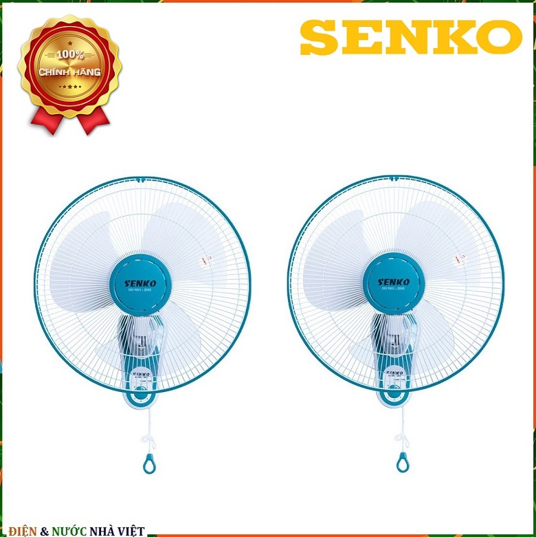 COMBO 2 BỘ - QUẠT SENKO T1680 TREO TƯỜNG  ( MÀU NGẪU NGHIÊN - 3 TỐC ĐỘ GIÓ - ĐỘNG CƠ MẠNH MẼ 47W )