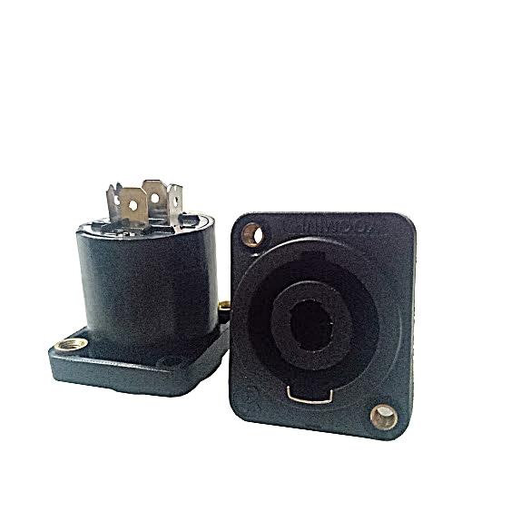 BỘ 2 JACK CẮM LOA SPEAKON CÁI MẪU VUÔNG