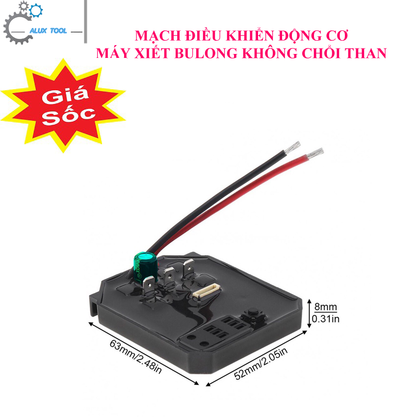 Mạch điều khiển động cơ máy xiết bulong, không chổi than