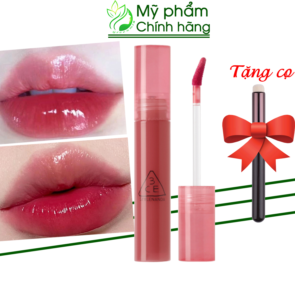 Son tint bóng lì 3ce syrup layering tint sober fig hồng đỏ sung chín