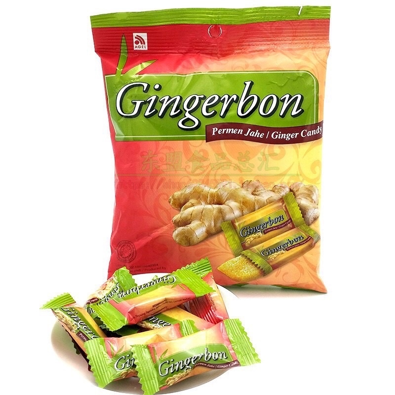 【sẵn sàng】 Kẹo gừng dẻo Gingerbon 125g