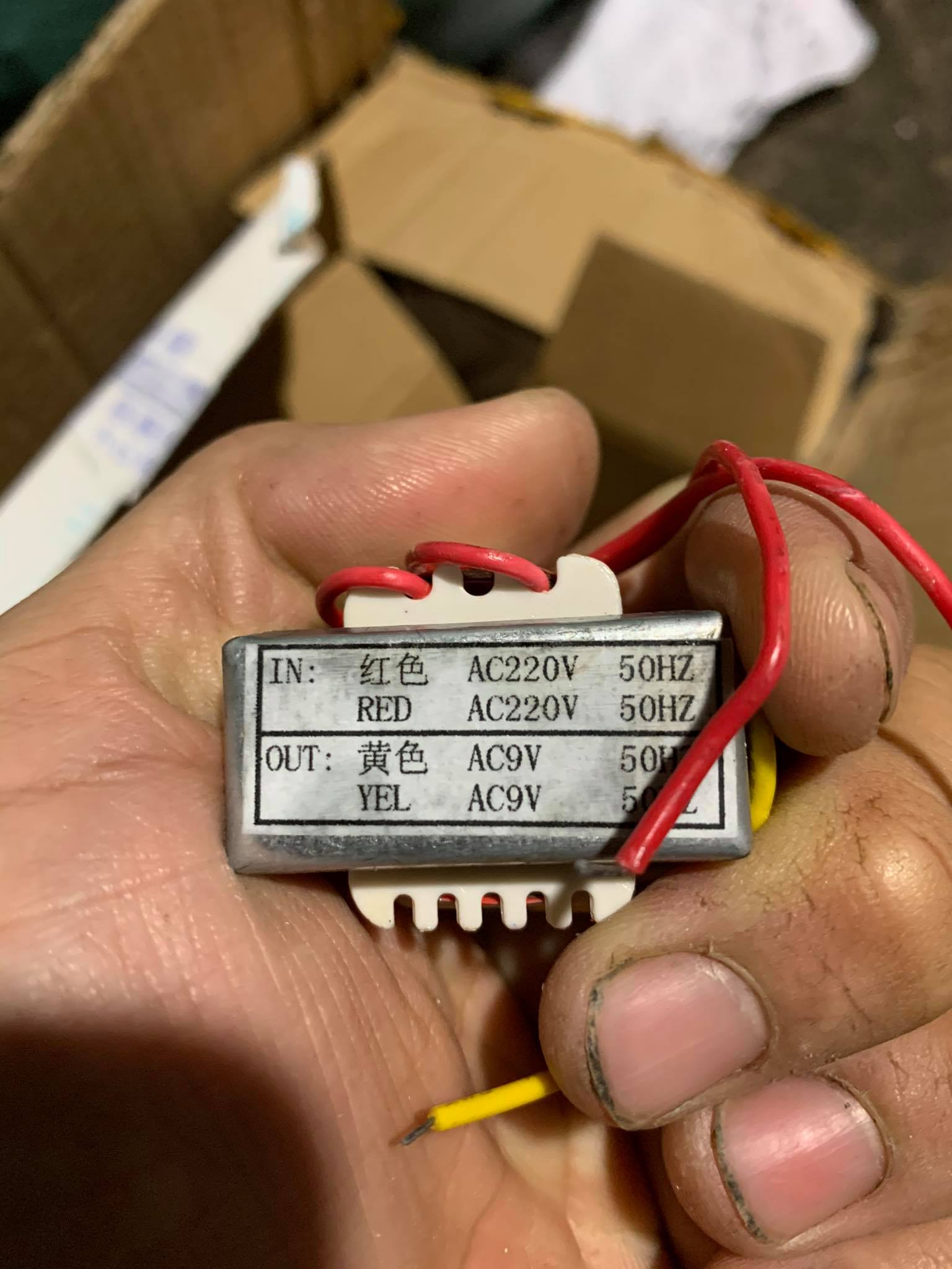 Biến áp 9v ac, chuyên dụng cho timer máy hàn điểm d.i.y