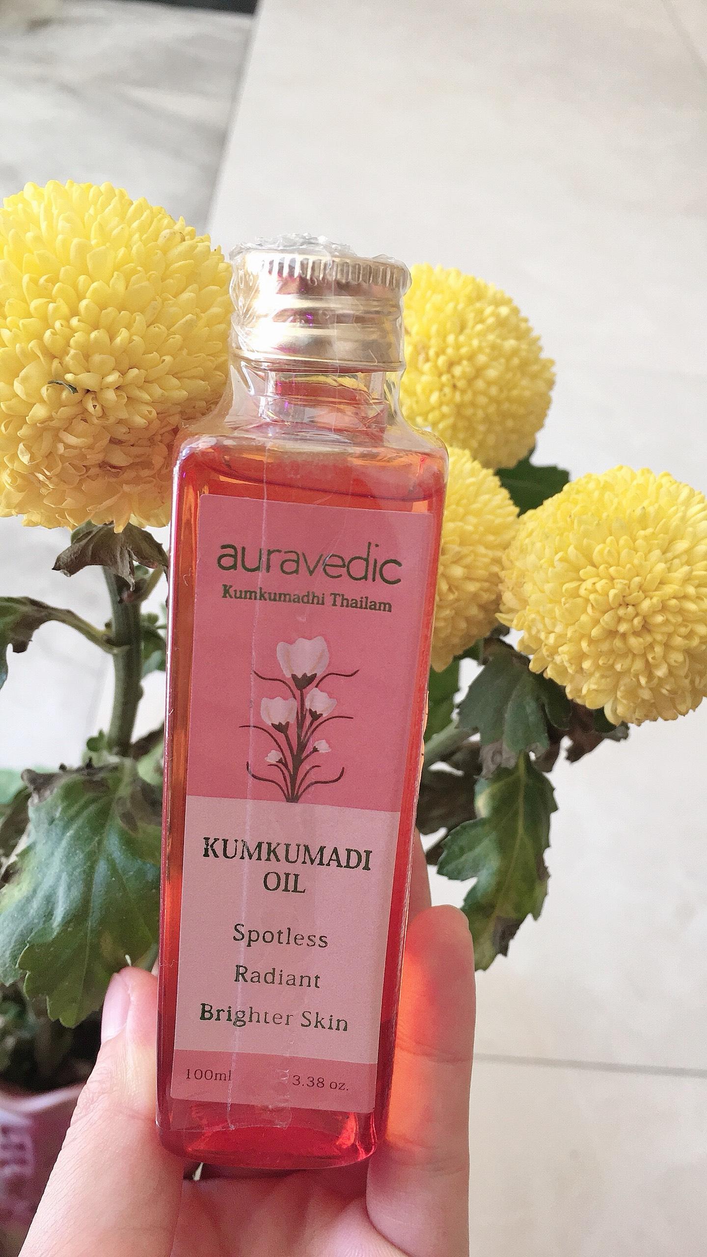 DẦU TRỊ THÂM, dưỡng trắng da, se khít chân lông Kumkumadi Auravedi Oil 100ML