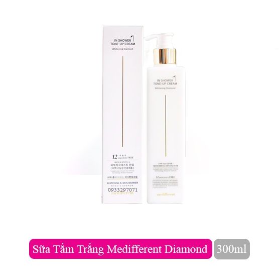 Sữa Tắm Trắng Medifferent In Shower Tone Up Cream Whitening Diamond 300ml