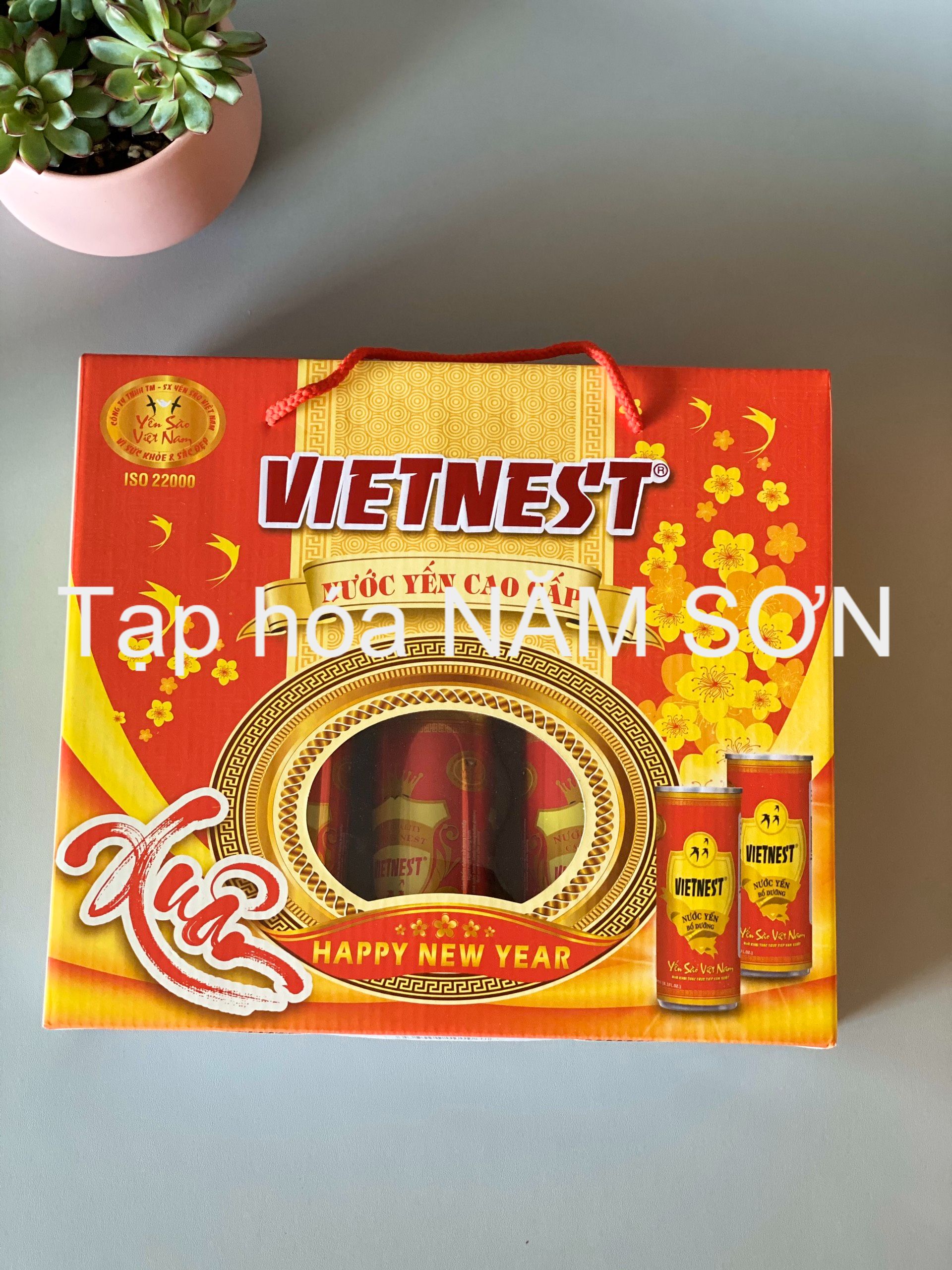 01 Hộp x 5 lon x 240ml Nước Yến Vietnest 1.2% Tổ yến nguyên chất