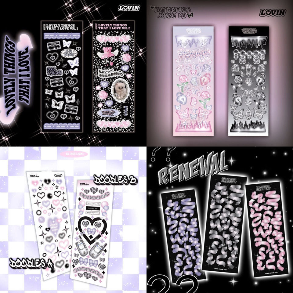Sticker Black n Pink