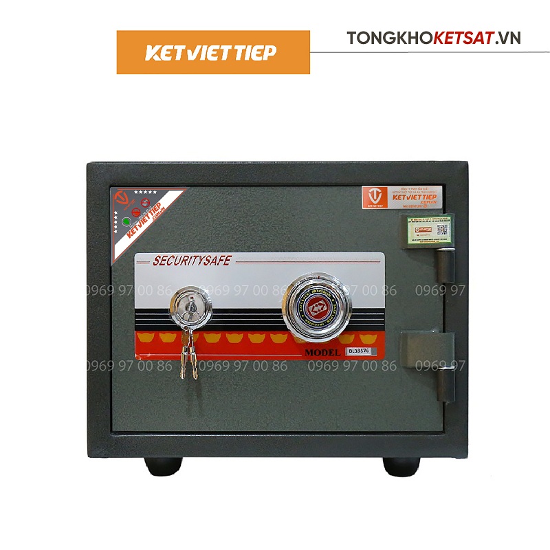 Két Sắt Việt Tiệp Khoá Cơ KVT205N BLN, Két Sắt Mini Khóa Cơ Để Vừa Tủ Quần Áo - Công Ty Két Sắt Việt Tiệp