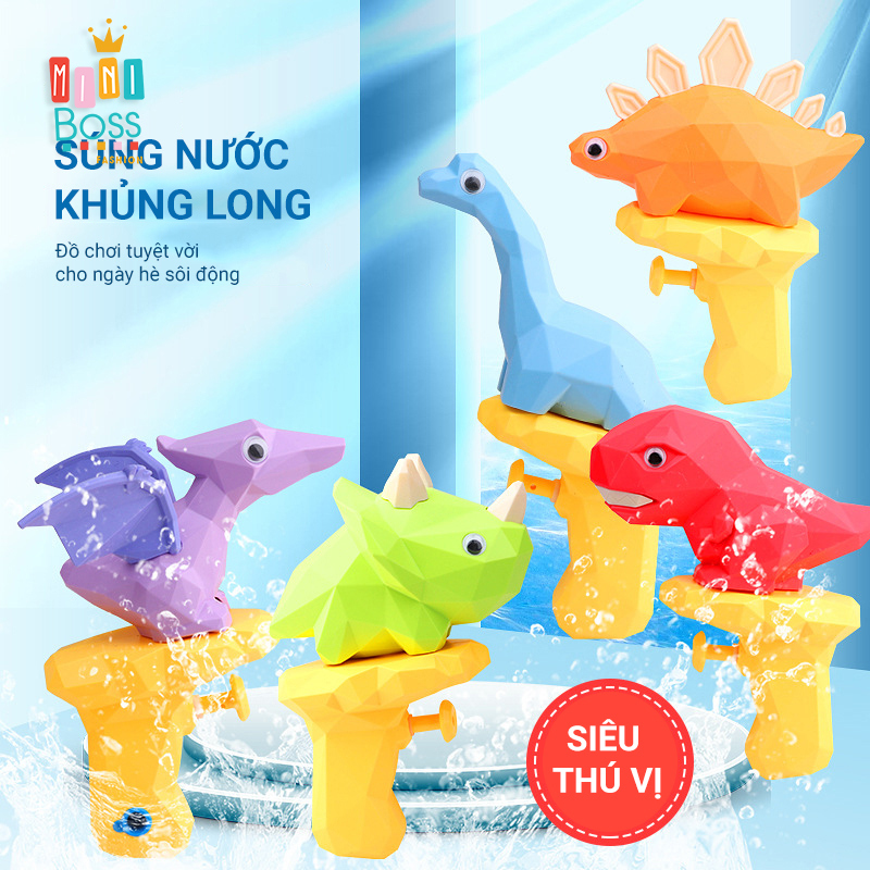Đồ chơi súng nước khủng long Mini Boss | súng nước cho bé