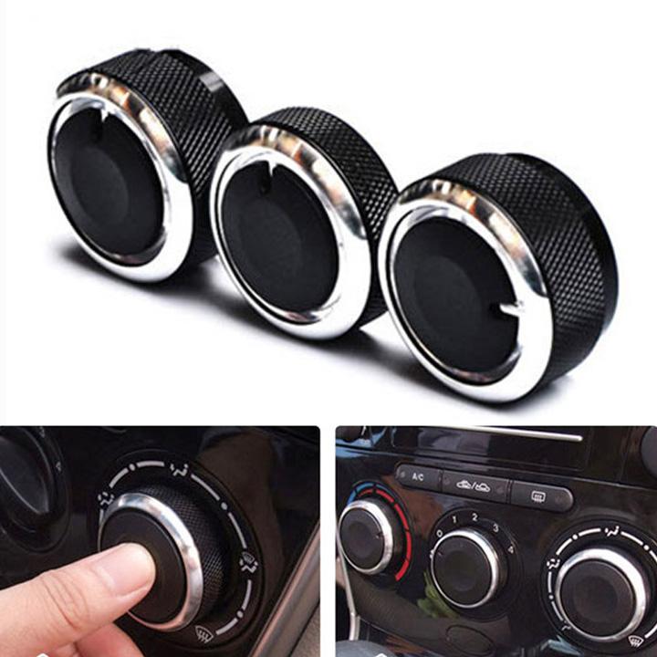 RẺ VÔ ĐỊCH Bộ 03 núm xoay điều chỉnh điều hòa xe ô tô