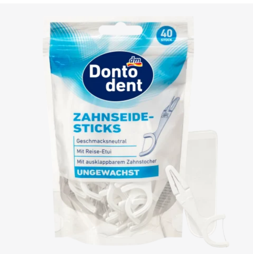Que Chỉ Nha Khoa Dontodent Tăm Xỉa Răng Hai Đầu Dontodent