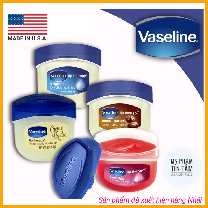 Sáp dưỡng môi Vaseline Lip Theraphy 7g Mỹ Chính Hãng