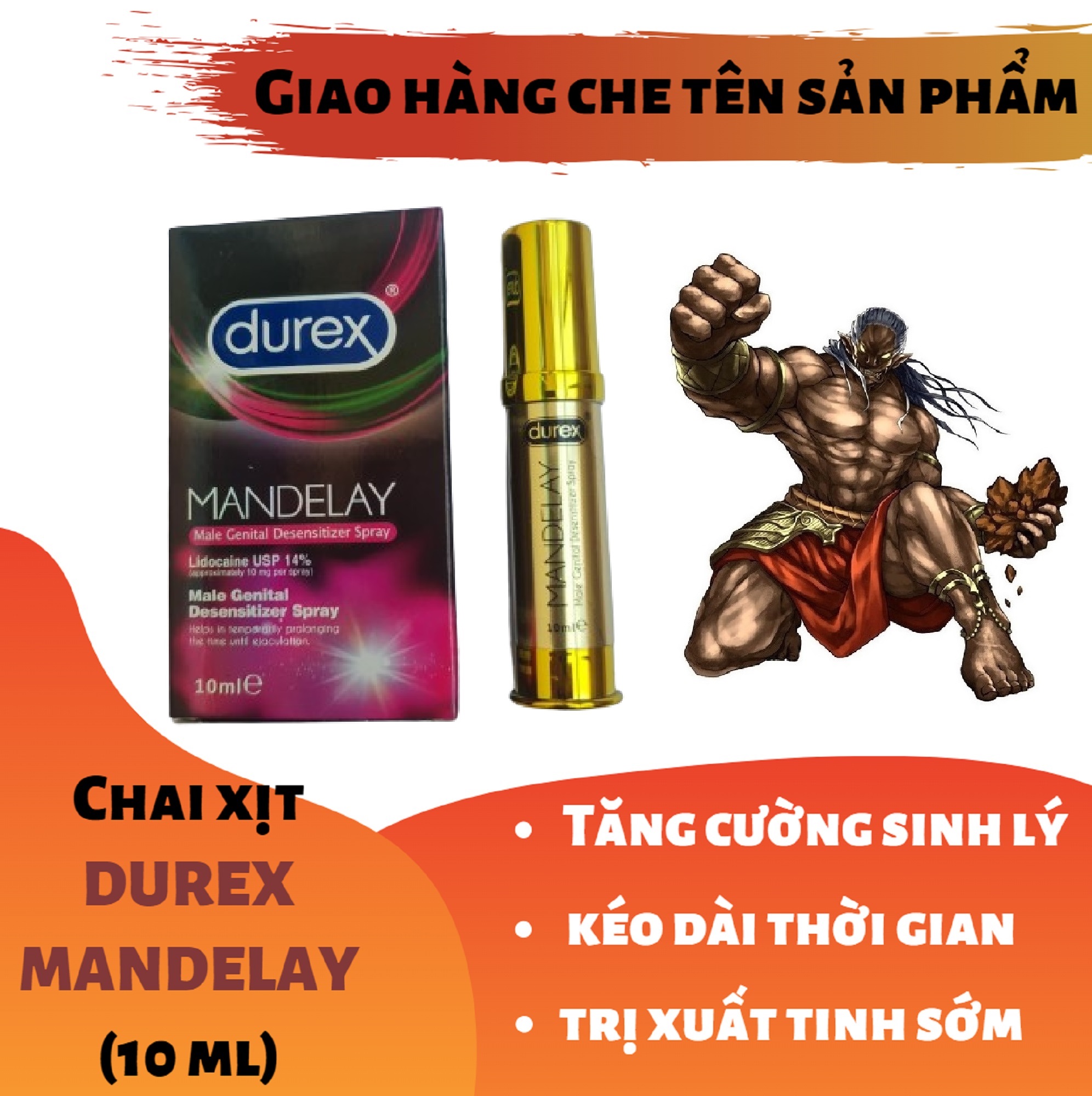 Chai xịt DR_MANDELAY cao cấp nam (chai 10 ml) - hàng chính hãng