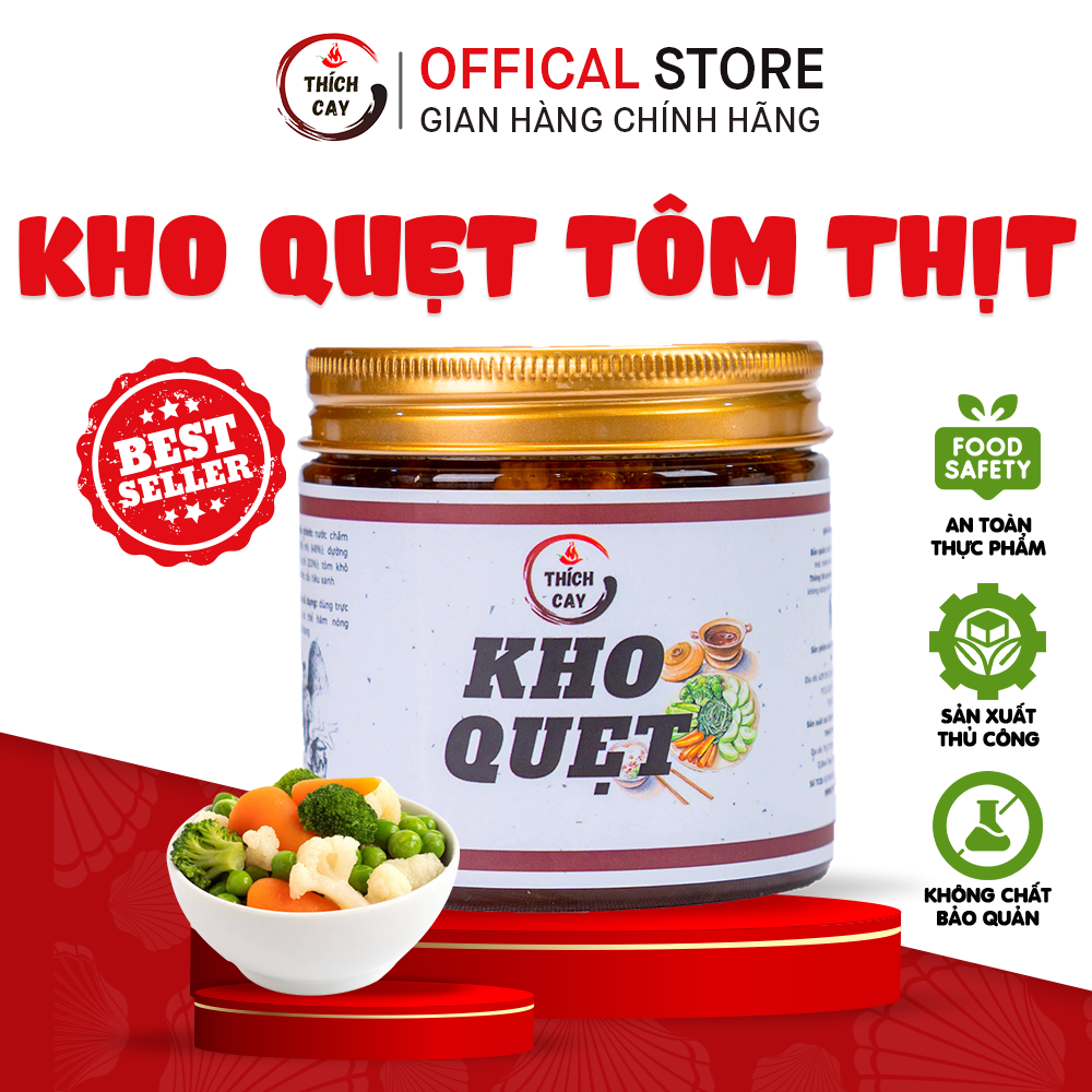 Kho quẹt tôm thịt Thích Cay 150g - tiện lợi, thơm ngon, đặc sản Việt