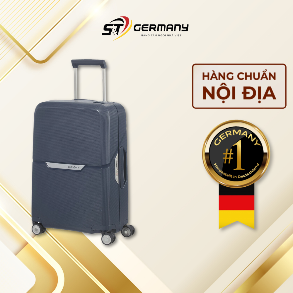 Vali Samsonite Magnum Spinner size cabin (màu xanh Dark Blue) Nội Địa Đức, Vali Cao Cấp made in EU GermanySnT HCM 670100