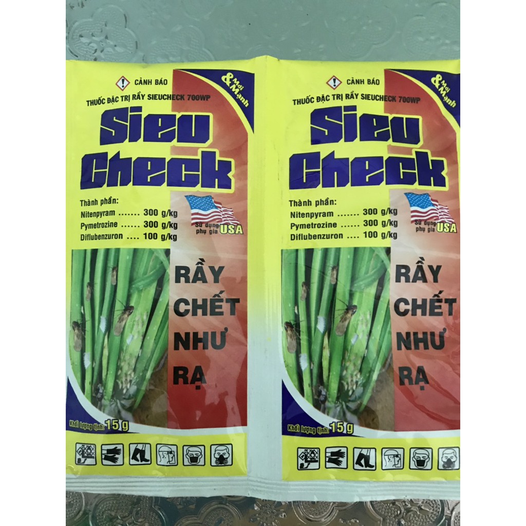 Sản phẩm trừ rầy sieu check 700wp/15gr 1 gói