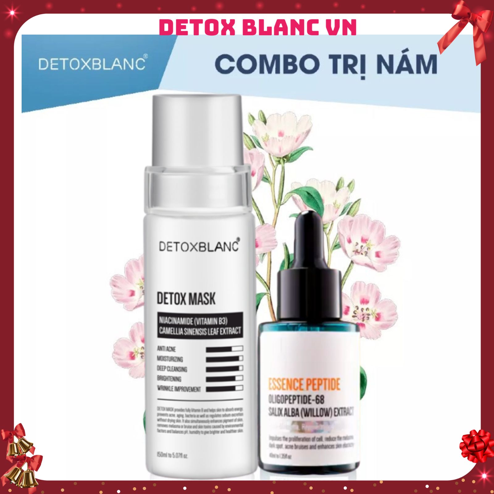Bộ đôi thải độc xóa nám tàn nhang detox blanc