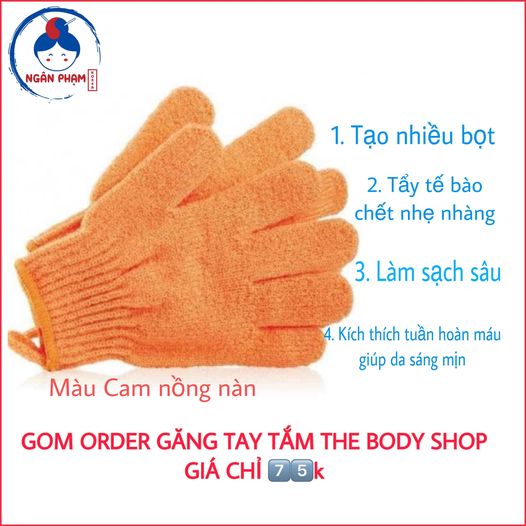 Găng tay tắm the body shop