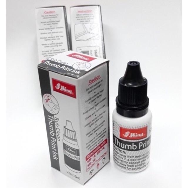 hot Mực lăn tay Shiny Thumb Print Ink SMRC-61 dùng cho tampon lăn tay SM-2A không dính tay