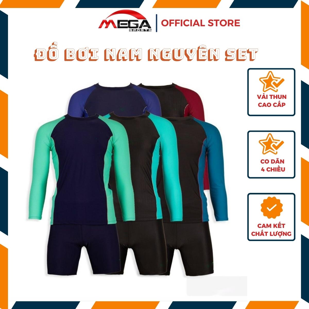Đồ bơi nam bao gồm cả áo và quần logo SPEED0 vải thun co dãn 4 chiều nhập khẩu (màu ngẫu nhiên)