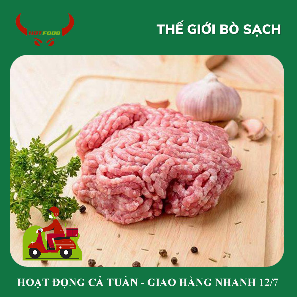 Thịt heo xay nhập khẩu mỹ - 1 kg hot food - giao nhanh hcm