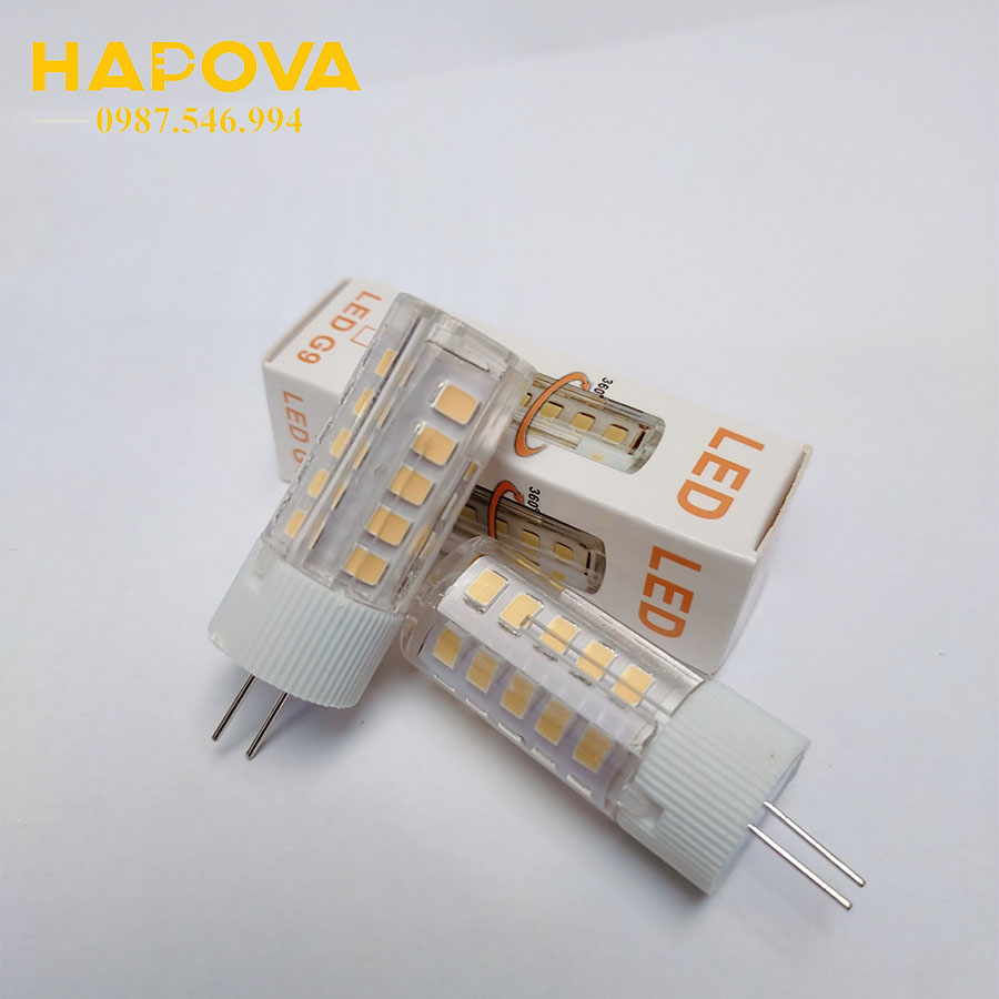 Bóng đèn LED HAPOVA EVIS G4 3W - 220V nhỏ gọn tiện dụng. LED chân kim cho đèn trang trí