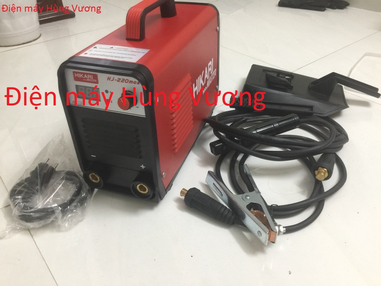 Máy hàn que điện tử hikari madein thái lan hj-220mos, 7kva, 220a, hàn que 4mm
