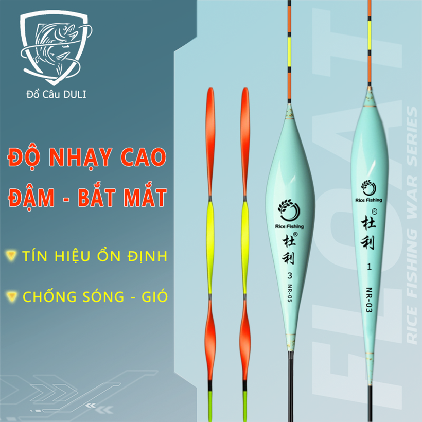 Phao câu đài Nano Rice Fishing tăm xoắn 3D phao cau cá truyền thông tin siêu nhạy cao cấp PC-20