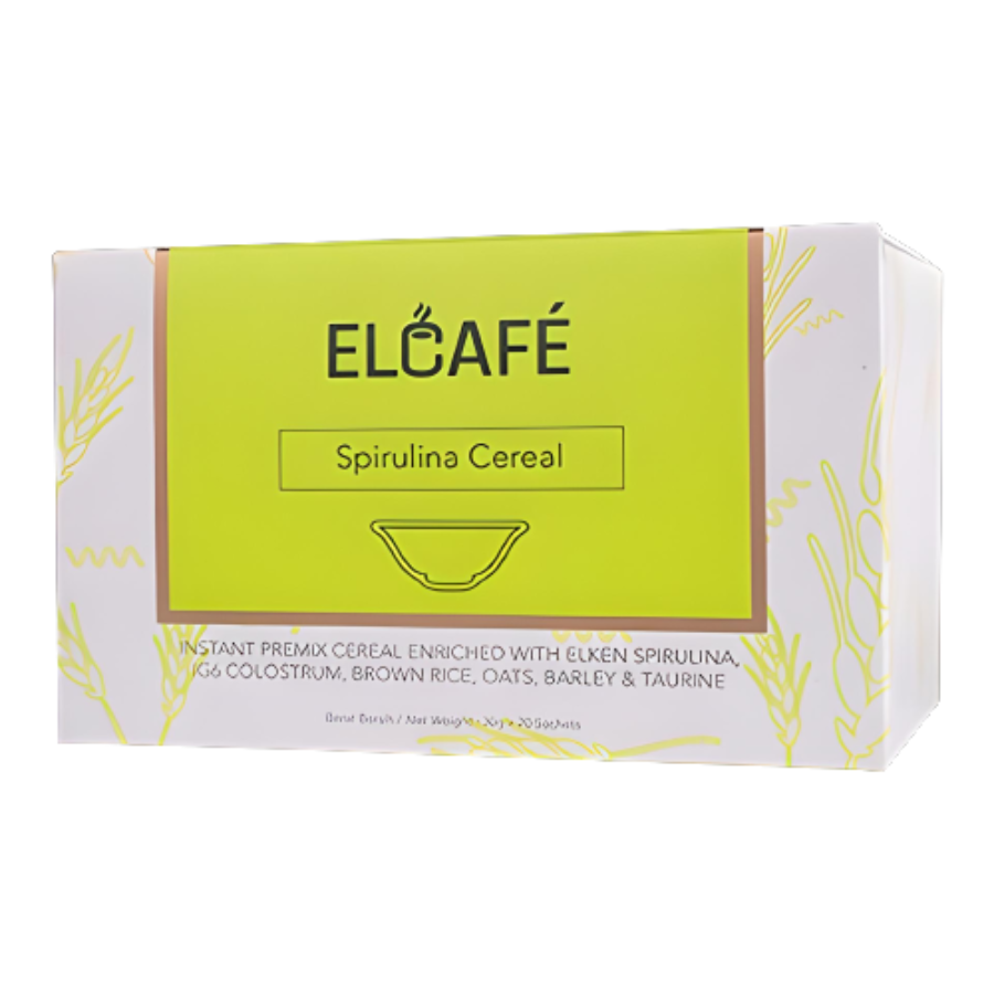 Bột ngũ cốc elcafe spirulina cereal - 20 gói/hộp