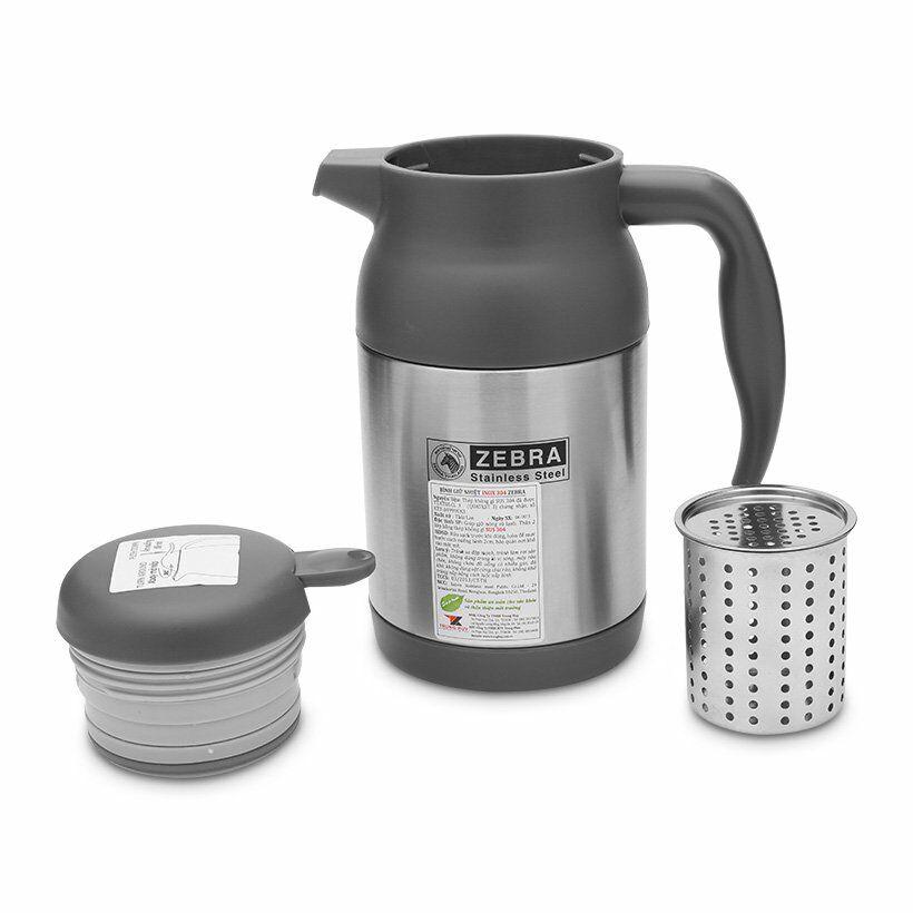 [HCM]Bình Giữ Nhiệt Zebra Thái Lan Có Lưới Lọc Và Vòi Rót 0.8L 112932