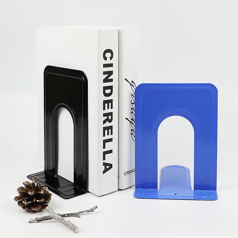 [Bộ 2 cái] Chặn Sách Cao Cấp STACOM Bằng Kim Loại Với 3 Size Phù Hợp 6/7/9 Inches  - HB_2711/ HB_2712/ HB_2713 -  Xếp Gọn Không Gian Sách