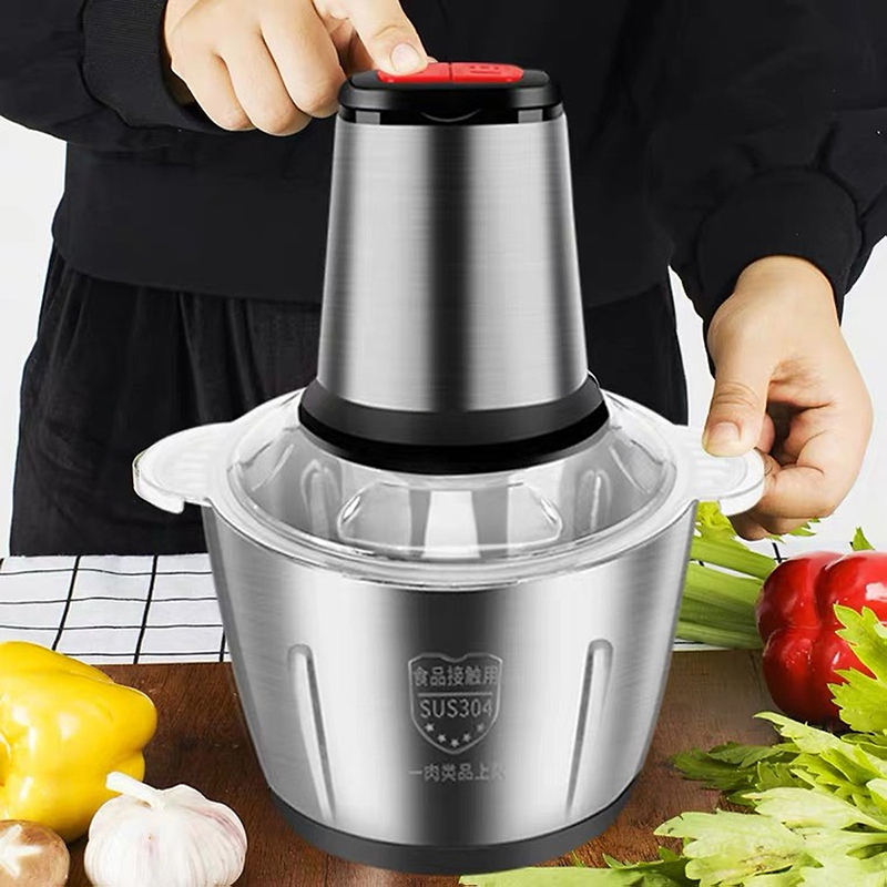 Máy xay thịt cối inox, máy xay 300w, máy xay thịt cối inox 3l, 4 lưỡi đa năng - cối xay thực phẩm đa năng, máy xay thịt 3l, máy xay thịt ăn dặm, có thể tháo dời, dễ dàng vệ sinh ,tiết kiệm điện.