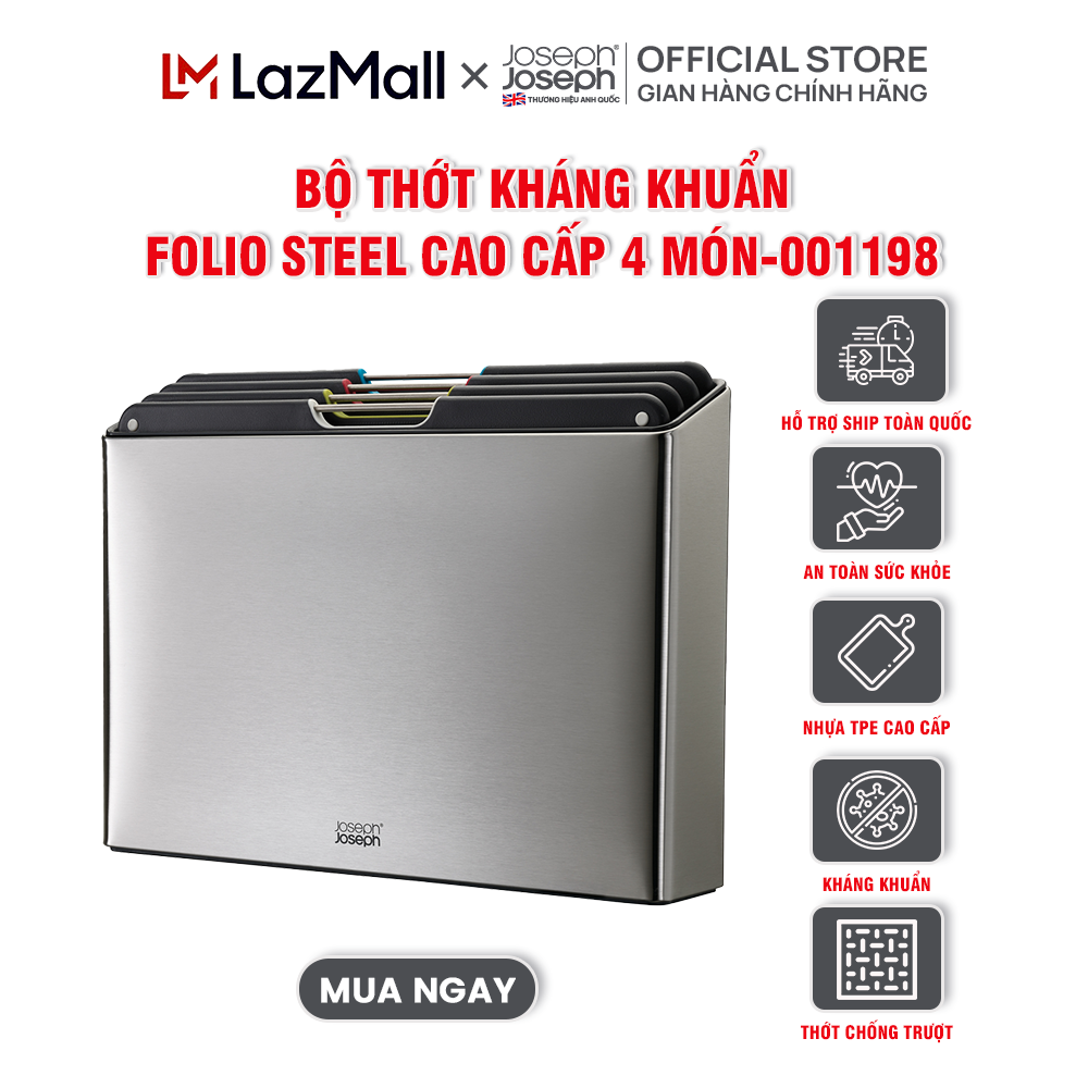 Bộ thớt joseph joseph 4 cái màu-001198