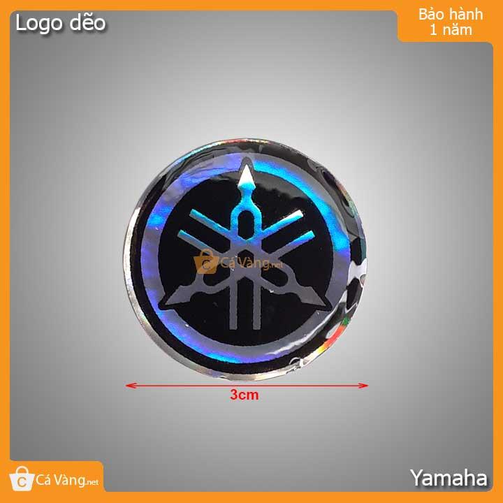 Logo tròn dẽo trang trí xe máy đường kính 3cm 1 cặp