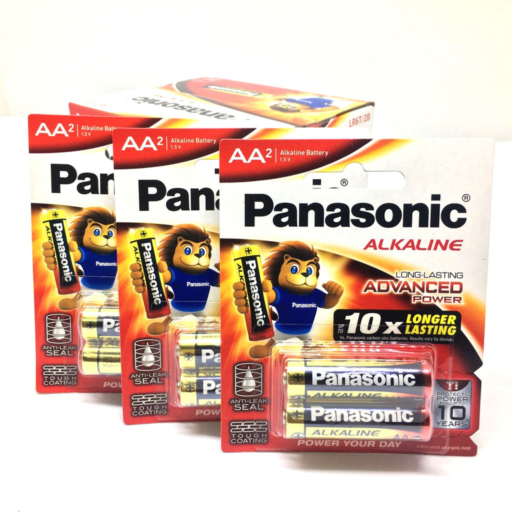 Combo 5 vỉ pin AA Panasonic Alkaline chính hãng