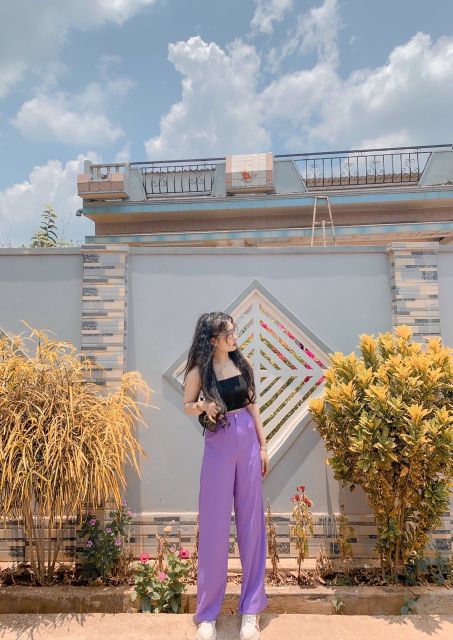 Trendy! Quần ống rộng culottes xuông dài siêu Hot, quần ống suông cạp cao dáng dài 100 cm cưc trend