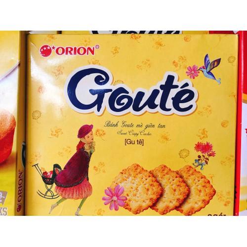 Bánh Goute mè giòn hộp 8 gói