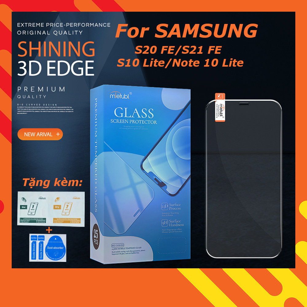 Kính cường lực cho samsung s20 s21 fe s10 lite note 10 lite trong suốt mietubl 9h 0.4mm