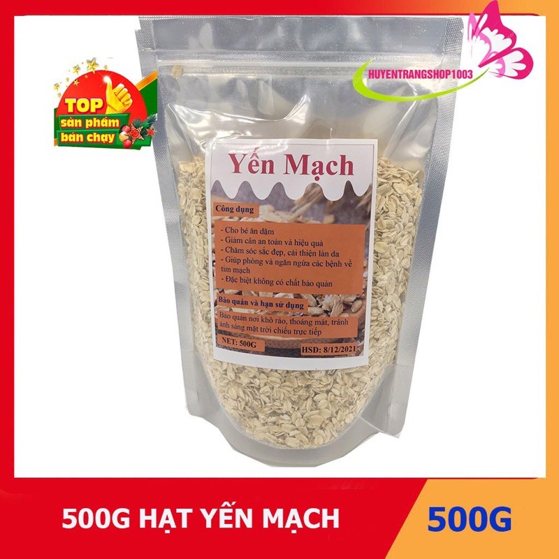 500g hạt yến mạch Úc cán mỏng vỡ (có chứng nhận VSATTP) - CÁN VỠ