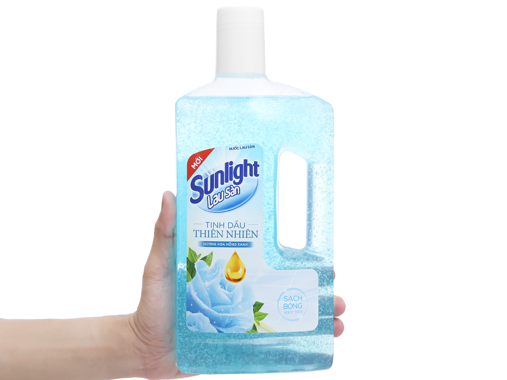 Nước Lau Sàn Sunlight Hương Hoa Hồng Xanh Chai 1Kg