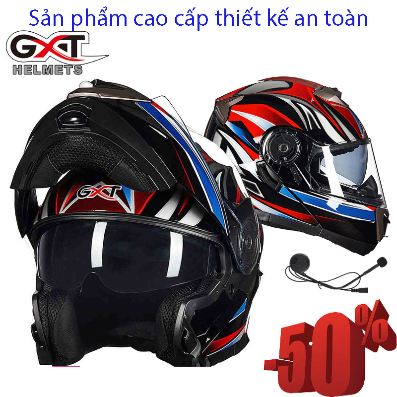MŨ bẢo hiỂmmŨ bẢo hiỂm fullface roc 2 kÍnhfullface lật hàm GXT 2018 Bảo vệ bạn khi tham gia giao thông toàn diện.Bảo Hành 1 đổi 1 trong 12 tháng.