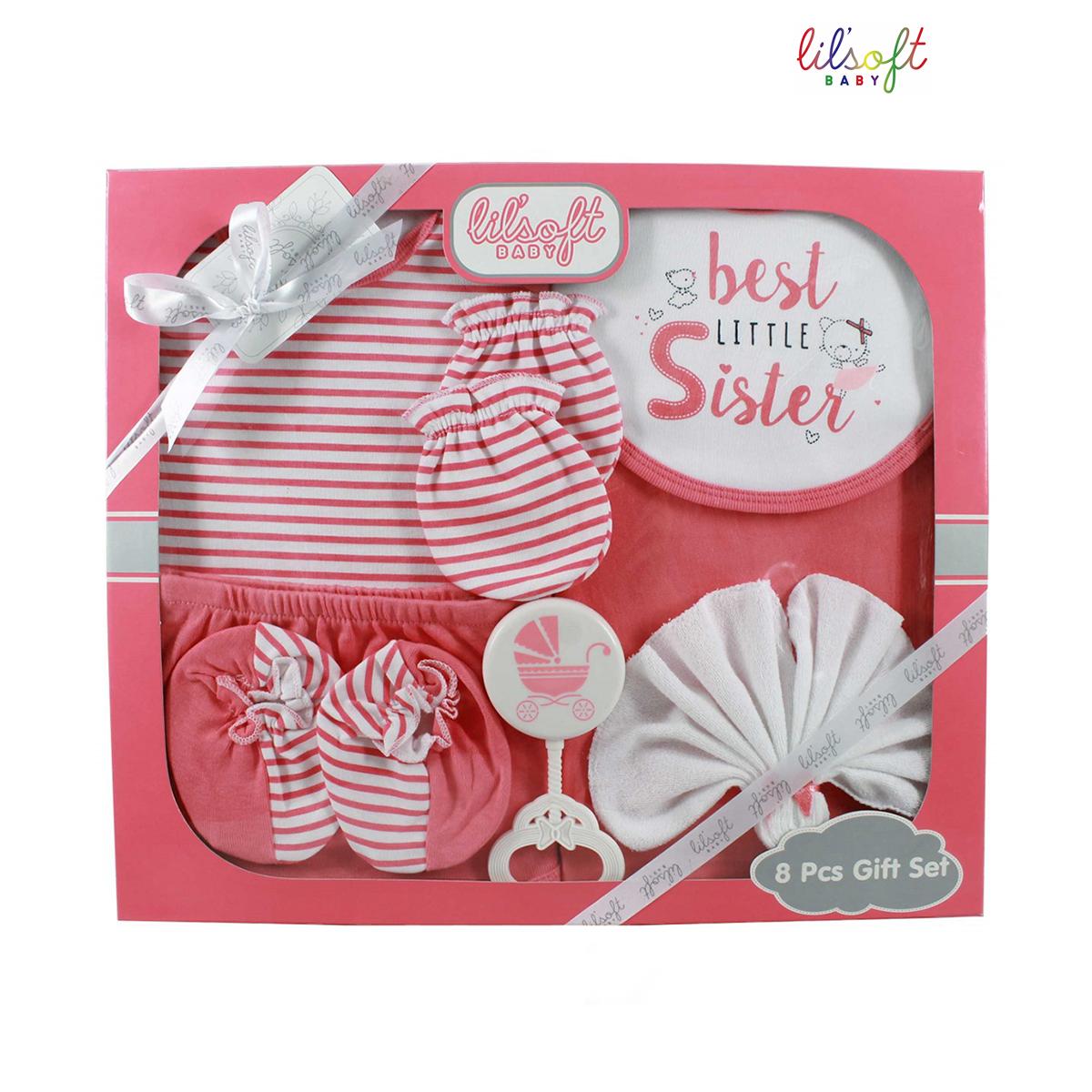 Set hộp quà tặng sơ sinh 8 chi tiết cho bé