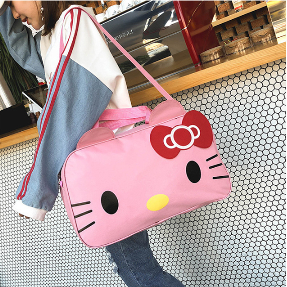 TÚI XÁCH DU LỊCH KHÔNG THẤM NƯỚC MÈO DỄ THƯƠNG_Nhiều MÀU_Vali túi du lịch, Ba lô du lịch, túi chia hành lý, Túi xách nữ, Túi đựng hành lý, Túi đeo vai nữ, túi đựng hành lý, Túi du lịch