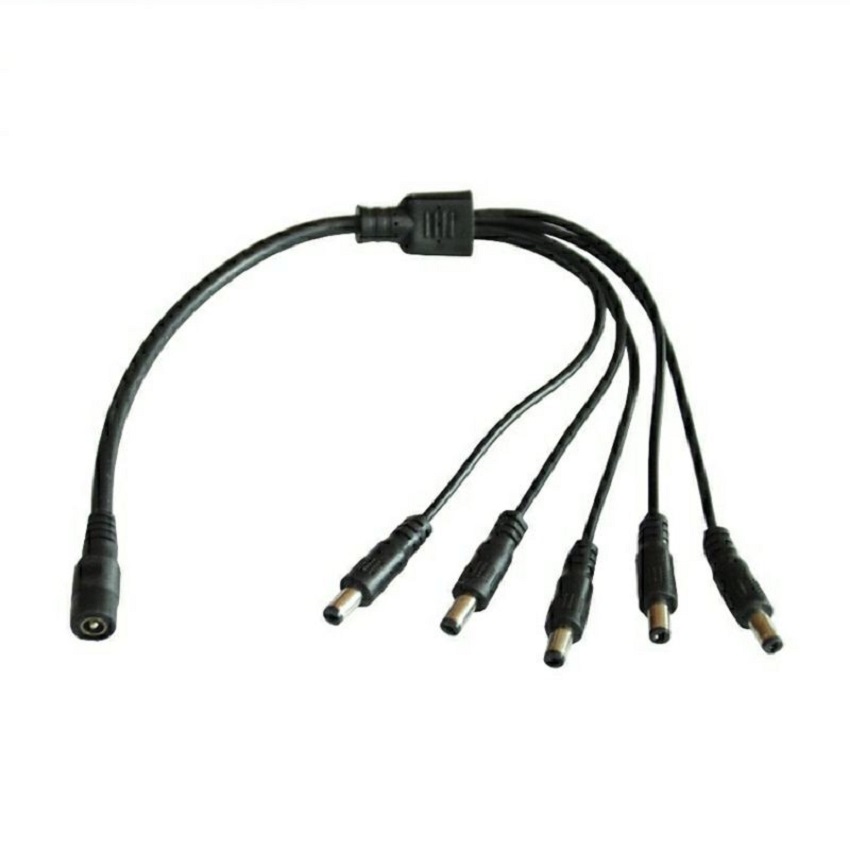 Dây chia dc 1 ra 4 dùng cho hệ thống camera giám sát - 5,5 x2,1 mm