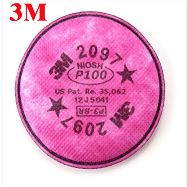 Cặp tấm lọc bụi dùng cho mặt nạ phòng độc 2097 p100 3m, cam kết hàng đúng mô tả, chất lượng đảm bảo an toàn đến sức khỏe người sử dụng