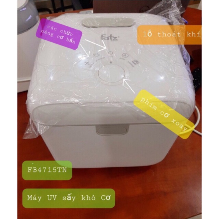 MÁY TIỆT TRÙNG SẤY KHÔ UV CHÍNH HÃNG FATZ BABY SUPER 3 - FB4715TN