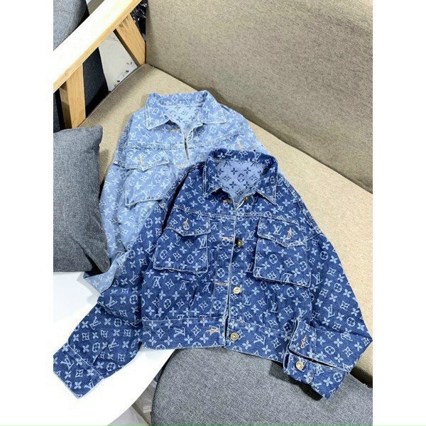 [HCM]ÁO KHOÁC  JEAN NỮ THIÊU HOA HỒNG HÓT NHẤT 2020 DP