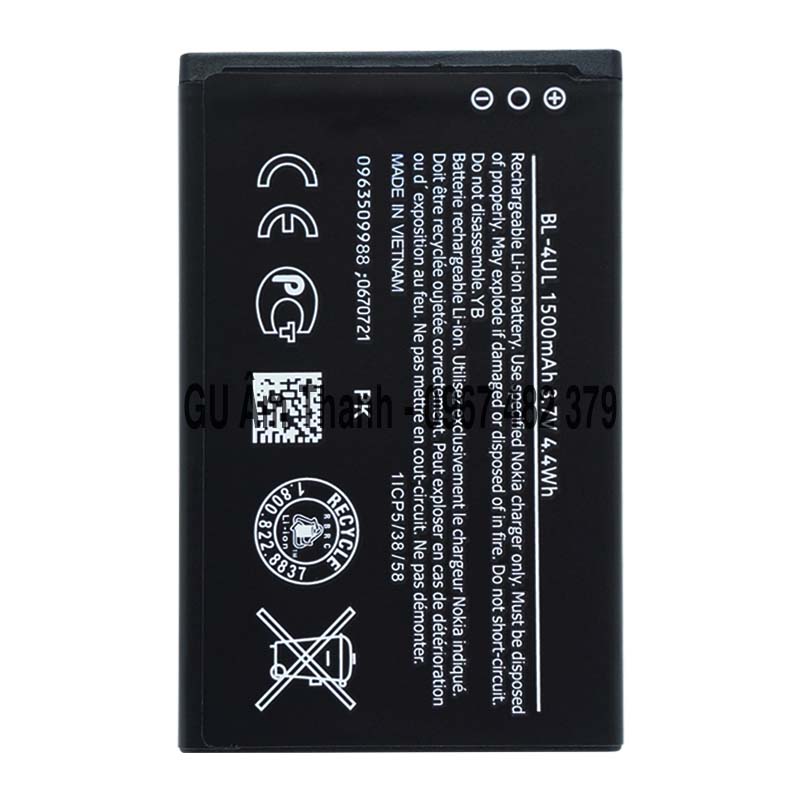 Pin cho Nokia 5310 2020 TA-1212 (BL-4UL) dung lượng 1500mAh Zin máy