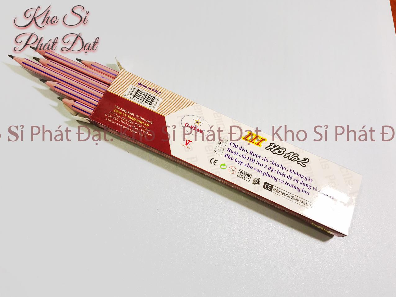 [HCM]HỘP 12 CÂY VIẾT CHÌ HB CAO CẤP GSTAR - Bút chì HB III nét chữ nhỏ gọn thanh thoát hiệu ứng màu tốt
