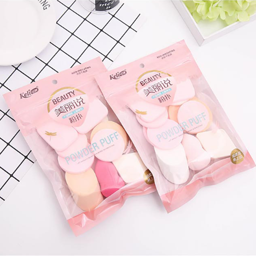 Bông phấn keli set 13 miếng